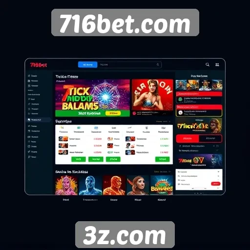Interface do usuário do 716bet.com é intuitiva